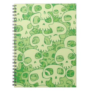 Caderno Espiral Crânios legal