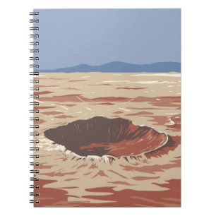 Caderno Espiral Cratera Meteor