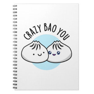 Caderno Espiral Crazy Bao Você Piada Divertida de Dimsum