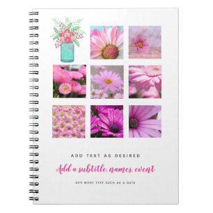Caderno Espiral Create a Personalized Journal ADD PHOTOS and TEXT