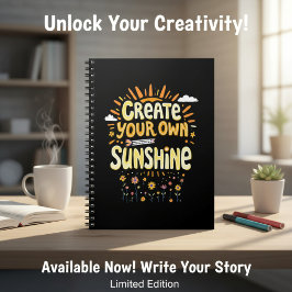 Caderno Espiral Create Your Own Sunshine
