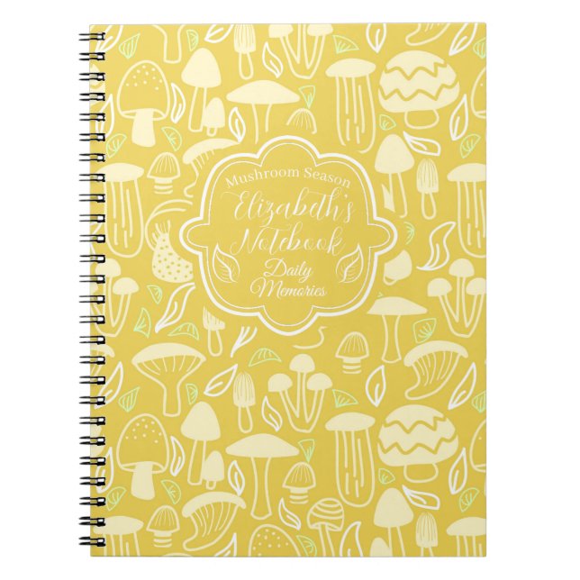 Caderno Espiral Creme de mostarda (Frente)