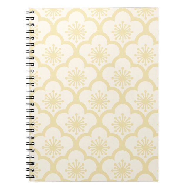 Caderno Espiral Creme de Sakura Suave - Neutro (Frente)