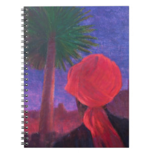 Caderno Espiral Crepúsculo vermelho Jodhpur 2012 do turbante
