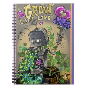 Caderno Espiral Cresça aprendem o amor Smooshie e o Bloop