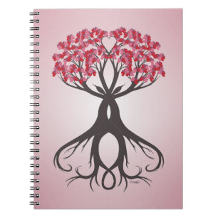 Caderno Espiral Crescendo junto com o notebook Love