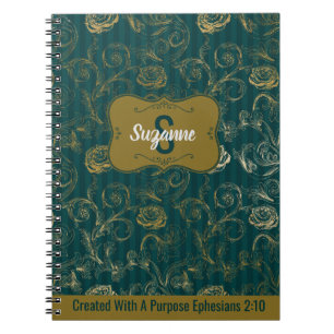 Caderno Espiral Criado Com Uma Finalidade Éfesiana 2:10