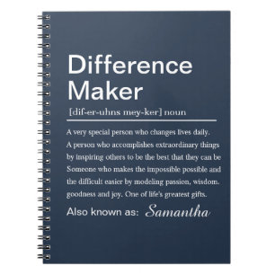 Caderno Espiral Criador de Diferença Personalizado