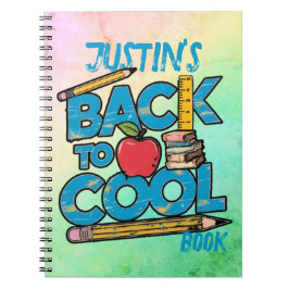 Caderno Espiral Criança Fofa de Volta para a Escola 