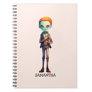 Caderno Espiral Criança Zumbi Fofa e Assustadora – Macabro Adoráve