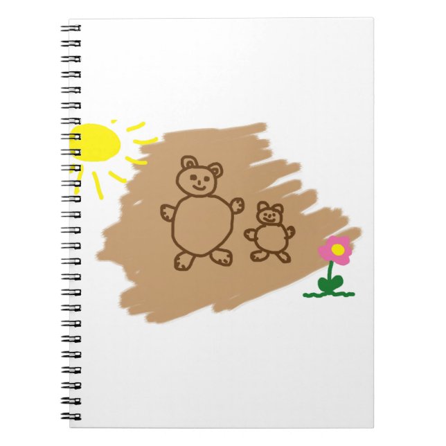 Caderno Espiral Crianças Desenhando (Frente)
