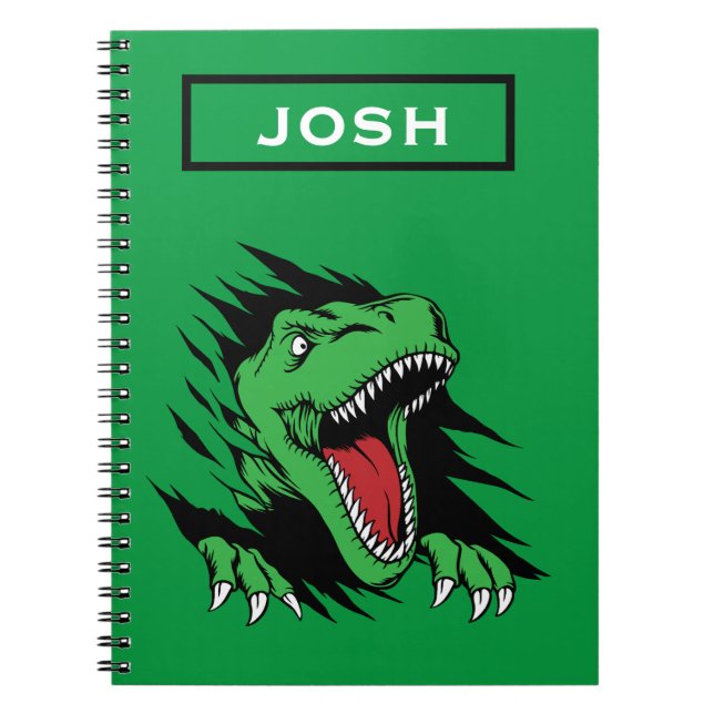 Caderno Espiral Crianças dinossauros (Frente)