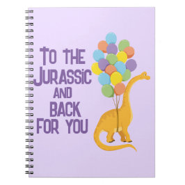 Caderno Espiral Crianças dinossauros Namorados presentes na escola