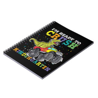 Caderno Espiral Crianças, estou pronto para esmagar o monstro do j