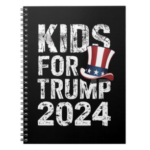 Caderno Espiral Crianças Para Trump Eleição EUA 2024