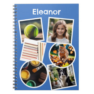 Caderno Espiral Crianças Personalizadas de Colagem de Fotografias