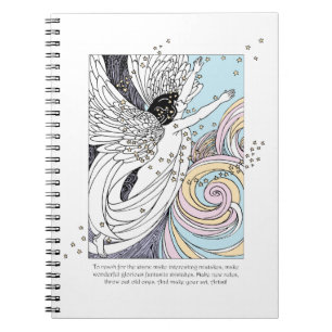Caderno Espiral Criar Anjo de Arte