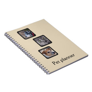 Caderno Espiral Criar seu próprio planejador do animal de
