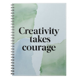 Caderno Espiral Criatividade Requer Coragem