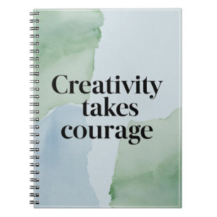 Caderno Espiral Criatividade Requer Coragem