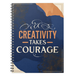 Caderno Espiral Criatividade Requer Coragem