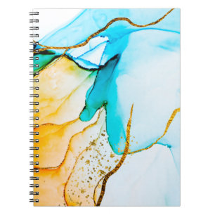 Caderno Espiral Criatividade transparente. Abstrato trabalho de ar