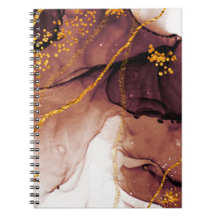 Caderno Espiral Criatividade única. Arte&Ouro. Inspirado pelo Céu.