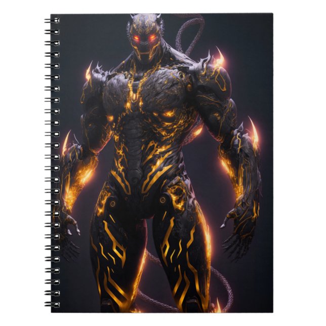 Caderno Espiral Criatura demônica (Frente)