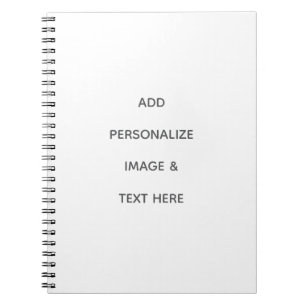 Caderno Espiral Crie o seu próprio branco 