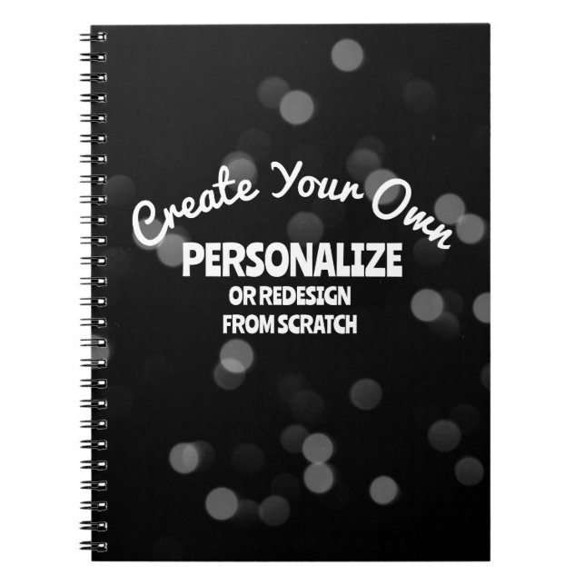 Caderno Espiral Crie o seu próprio personalizado (Frente)