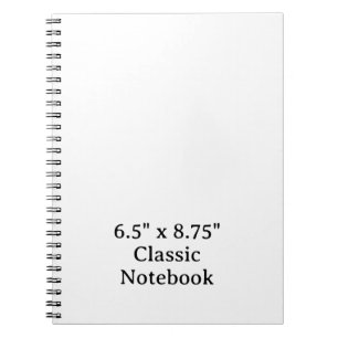 Caderno Espiral Crie seu Personalizado 6.5" x 8.75" Clássico