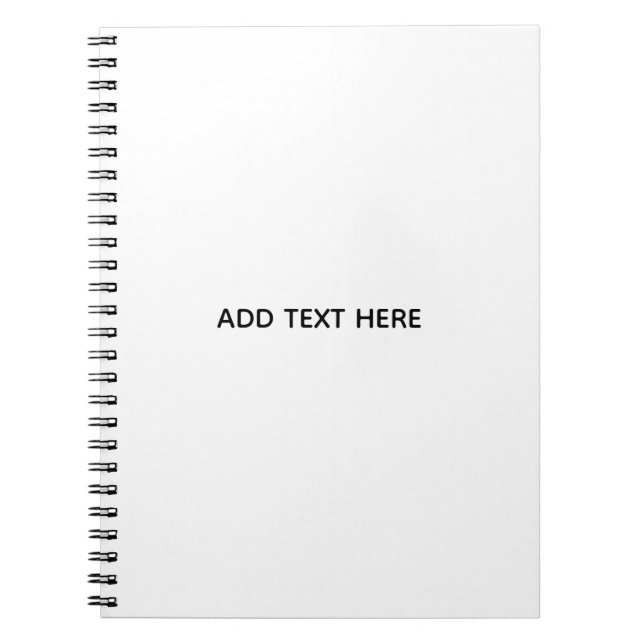 Caderno Espiral Crie seu próprio branco  (Frente)