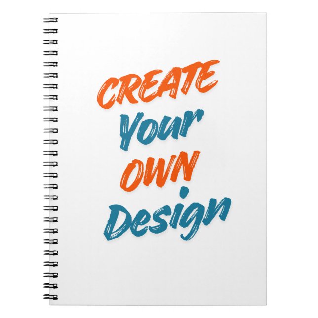 Caderno Espiral Crie Seu Próprio Design  (Frente)