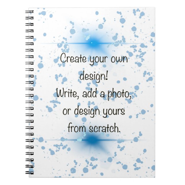 Caderno Espiral Crie Seu Próprio Design Personalizado Foto e Texto (Frente)
