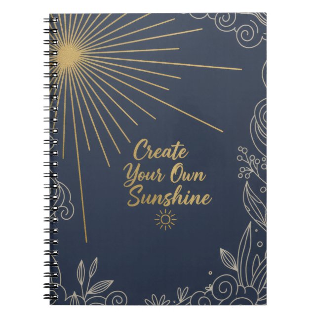 Caderno Espiral Crie seu próprio diário do Sol (Frente)