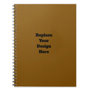 Caderno Espiral Crie seu próprio marrom