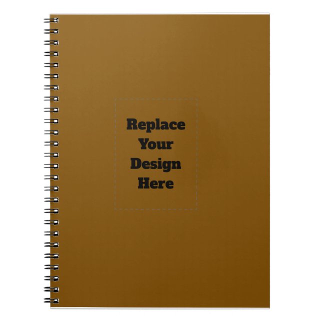 Caderno Espiral Crie seu próprio marrom (Frente)