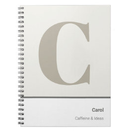 Caderno Espiral Crie Seu Próprio Monograma