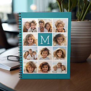 Caderno Espiral Crie seu próprio Monograma Personalizado de Colag