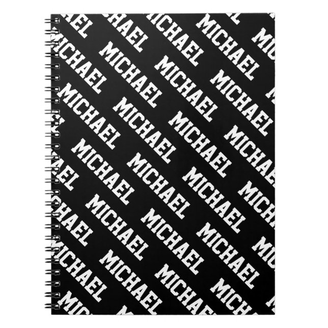 Caderno Espiral Crie seu próprio nome personalizado  (Frente)