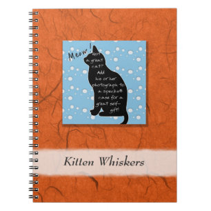 Caderno Espiral Crie seu próprio notebook de sussurros de Kitten