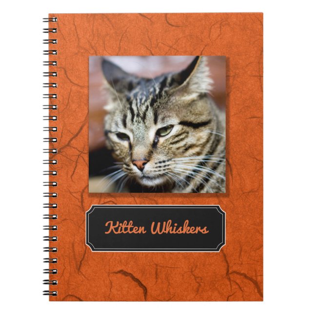 Caderno Espiral Crie seu próprio notebook de sussurros de Kitten (Frente)