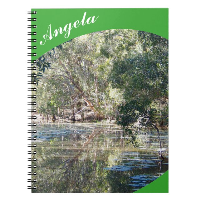 Caderno Espiral Crie seu próprio notebook - verde (Frente)