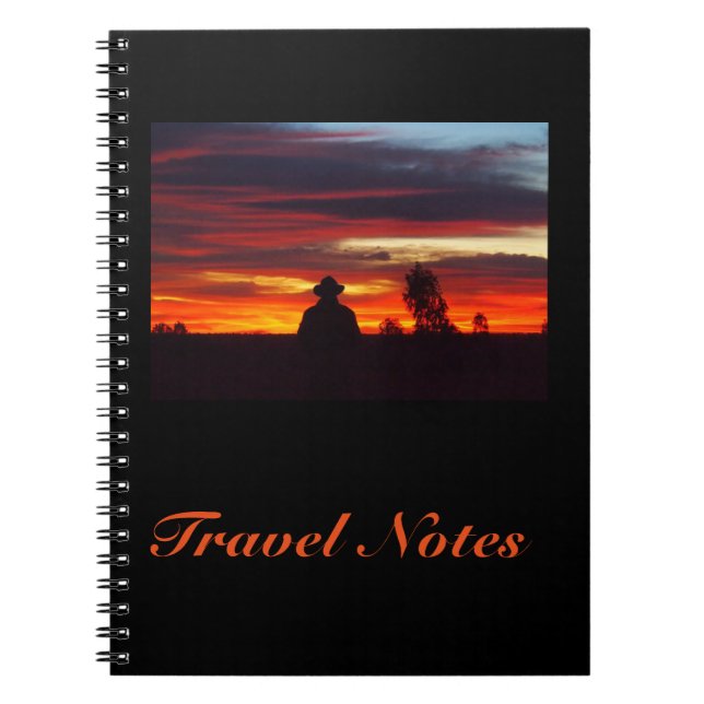 Caderno Espiral Crie seu próprio notebook viagem (Frente)