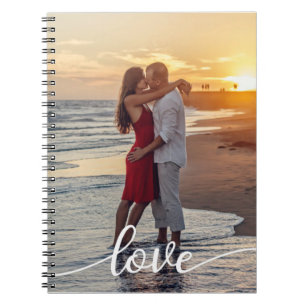 Caderno Espiral Crie seu próprio script de amor Foto romântica de
