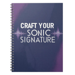 Caderno Espiral Crie Sua Assinatura Sonora opção 2