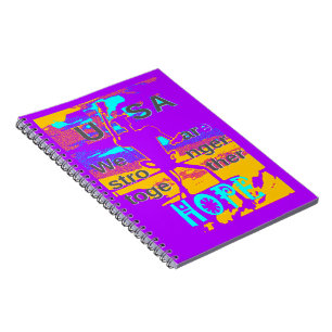 Caderno Espiral Crie Sua Esperança Dos EUA De Que Estaremos Mais F