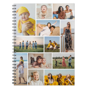 Caderno Espiral Crie Sua Própria Colagem De Fotos 12