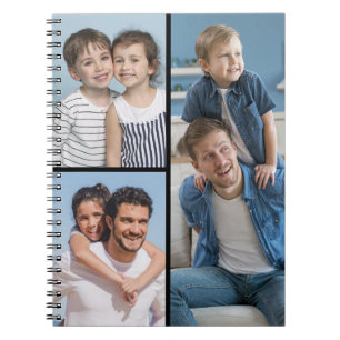 Caderno Espiral Crie sua própria colagem de fotos 3