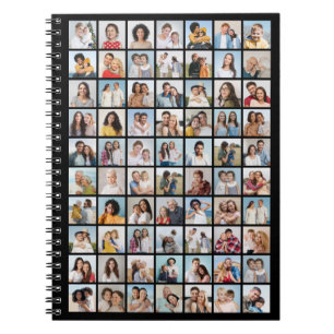 Caderno Espiral Crie sua própria colagem de fotos 70